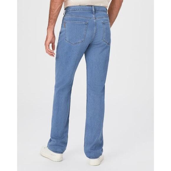 Paige Normandie Straight Leg Jeans Light Denim Donnelly Blue Jeans Sz 35 Men's - Picture 2 of 16